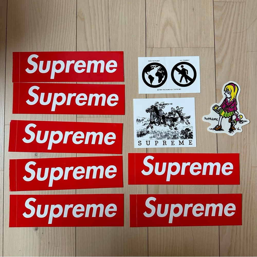 Supreme stickers lot mix - 10 stickers